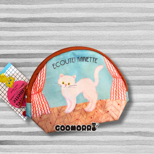 Ecoute! minette Round Pouch